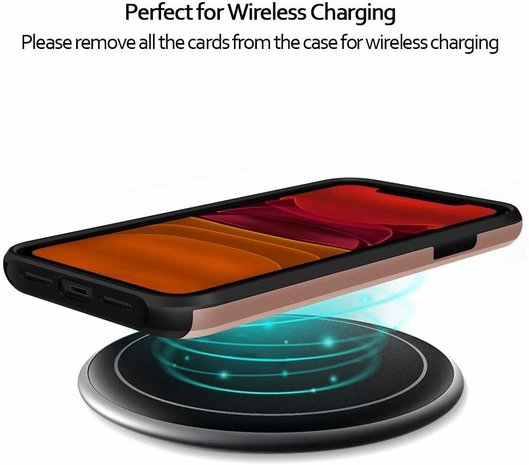 ShieldCase® ShieldCase Kartenhalter Hülle mit Schieber iPhone 11 (pink)