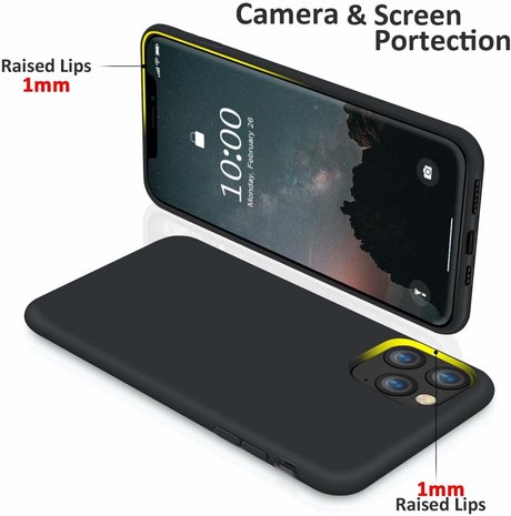 ShieldCase® ShieldCase iPhone 11 Pro Silikon Case (schwarz)