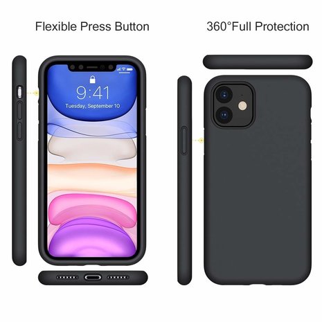 ShieldCase® ShieldCase iPhone 11 Silikon Case (schwarz)