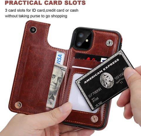 ShieldCase® ShieldCase iPhone 11 Wallet Case (braun) ShieldCase® ShieldCase iPhone 11 Wallet Case (braun)