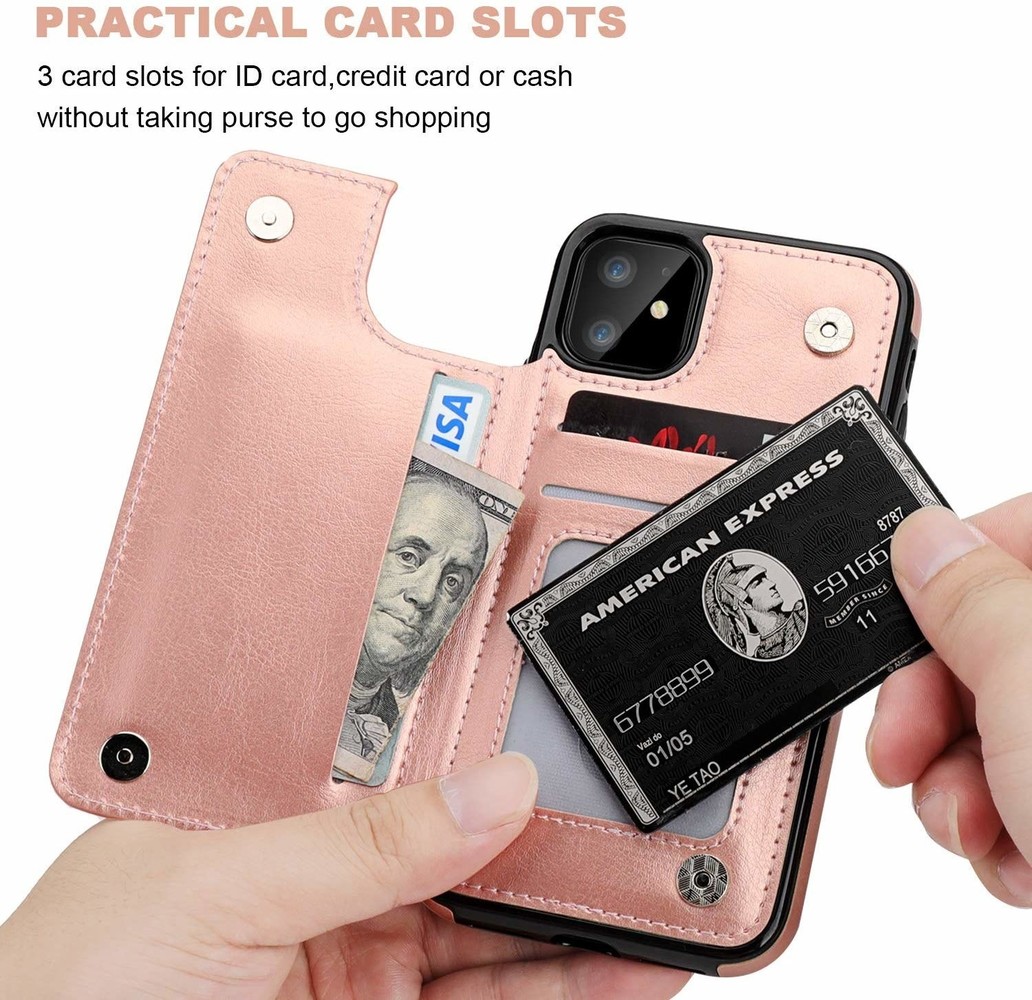 ShieldCase® ShieldCase iPhone 11 Wallet Case (rosa) ShieldCase® ShieldCase iPhone 11 Wallet Case (rosa)
