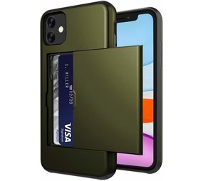 ShieldCase® Kartenetui mit Schieber iPhone 11 (grün)