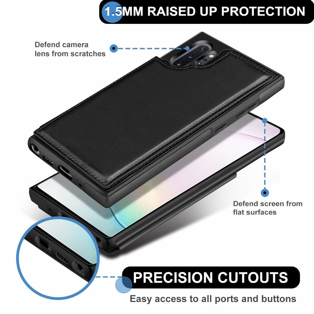 ShieldCase® ShieldCase Samsung Galaxy Note 10 Plus Wallet Case (schwarz) ShieldCase® ShieldCase Samsung Galaxy Note 10 Plus Wallet Case (schwarz)