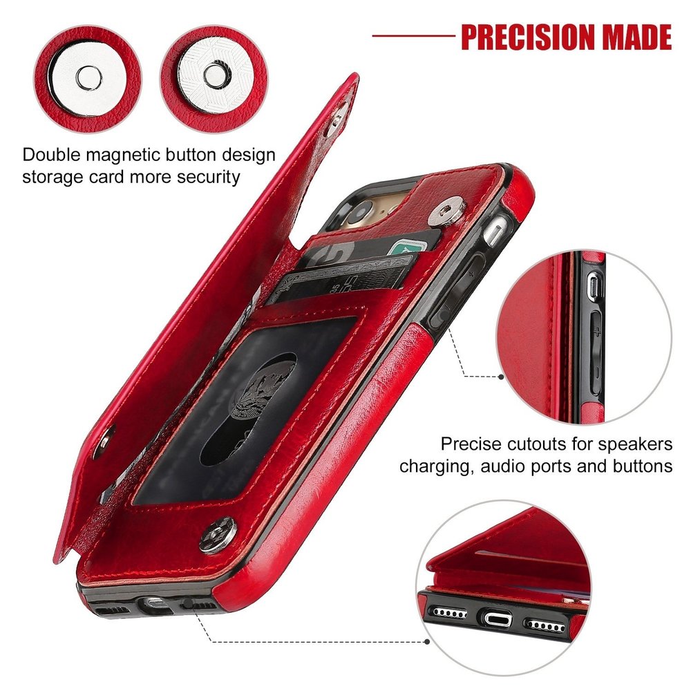 ShieldCase® ShieldCase iPhone 7 / iPhone 8 Wallet case (rot)
