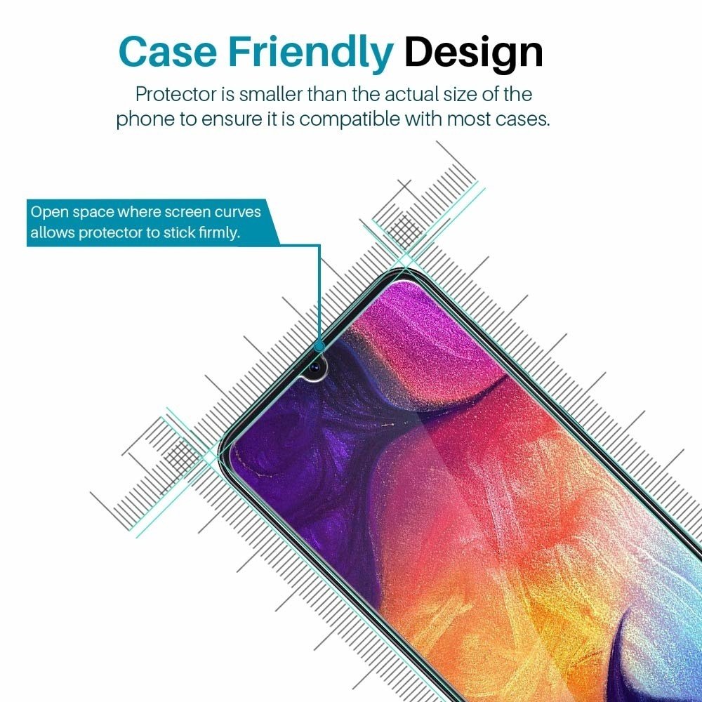 ShieldCase® ShieldCase Displayschutzfolie aus gehärtetem Glas Samsung Galaxy Galaxy A50