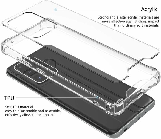 ShieldCase® ShieldCase Shock Hülle Samsung Galaxy S20 Ultra (transparant) ShieldCase® ShieldCase Shock Hülle Samsung Galaxy S20 Ultra (transparant)