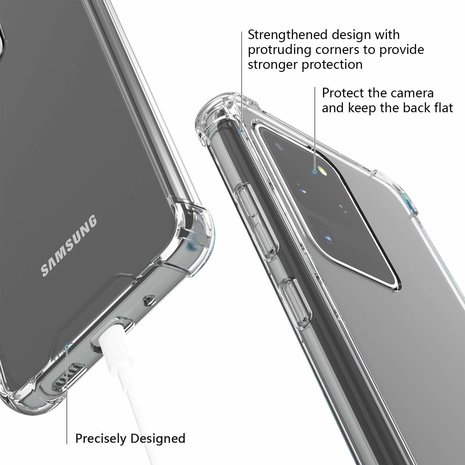 ShieldCase® ShieldCase Shock Hülle Samsung Galaxy S20 Ultra (transparant) ShieldCase® ShieldCase Shock Hülle Samsung Galaxy S20 Ultra (transparant)