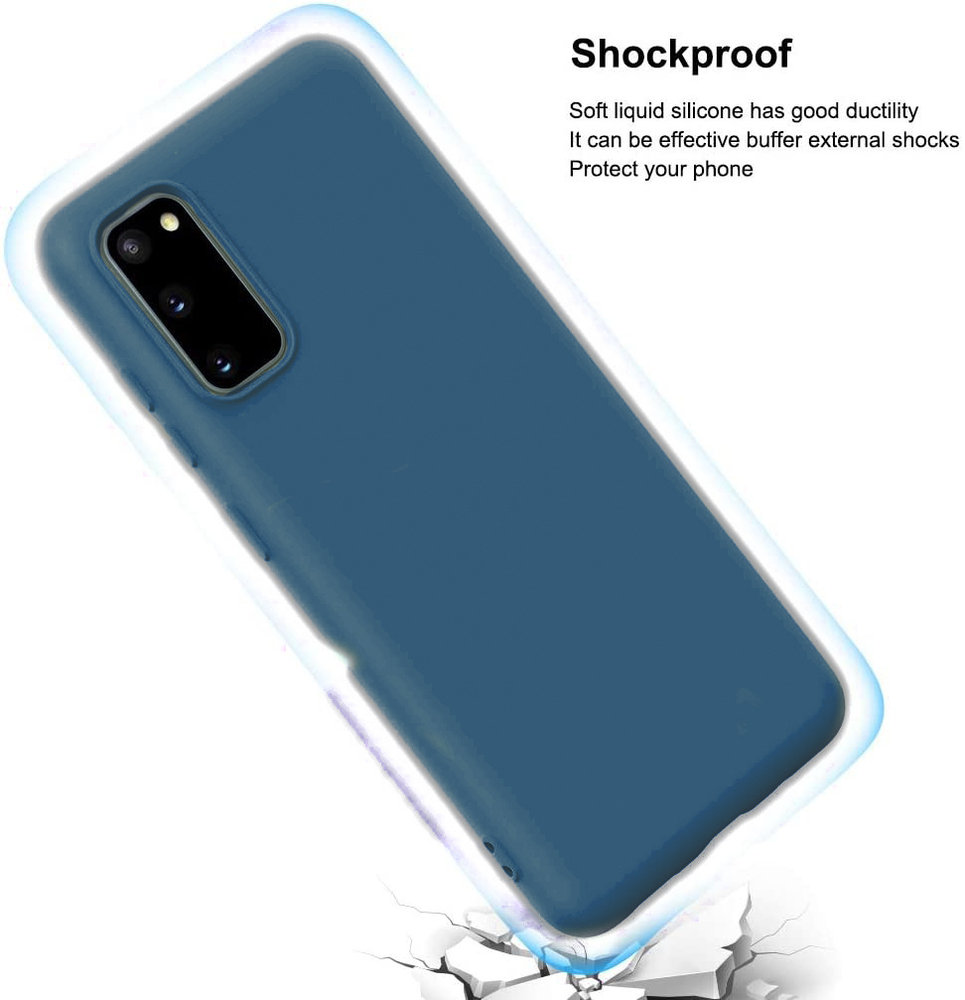 ShieldCase® Shieldcase Samsung Galaxy S20 Hülle Silikon (blau) ShieldCase® Shieldcase Samsung Galaxy S20 Hülle Silikon (blau)