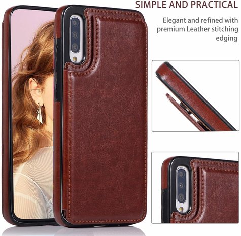 ShieldCase® ShieldCase Samsung Galaxy A50 Wallet Case (braun) ShieldCase® ShieldCase Samsung Galaxy A50 Wallet Case (braun)