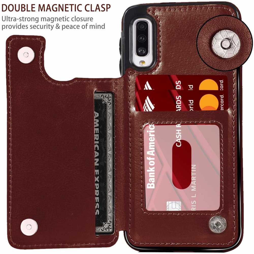 ShieldCase® ShieldCase Samsung Galaxy A50 Wallet Case (braun) ShieldCase® ShieldCase Samsung Galaxy A50 Wallet Case (braun)