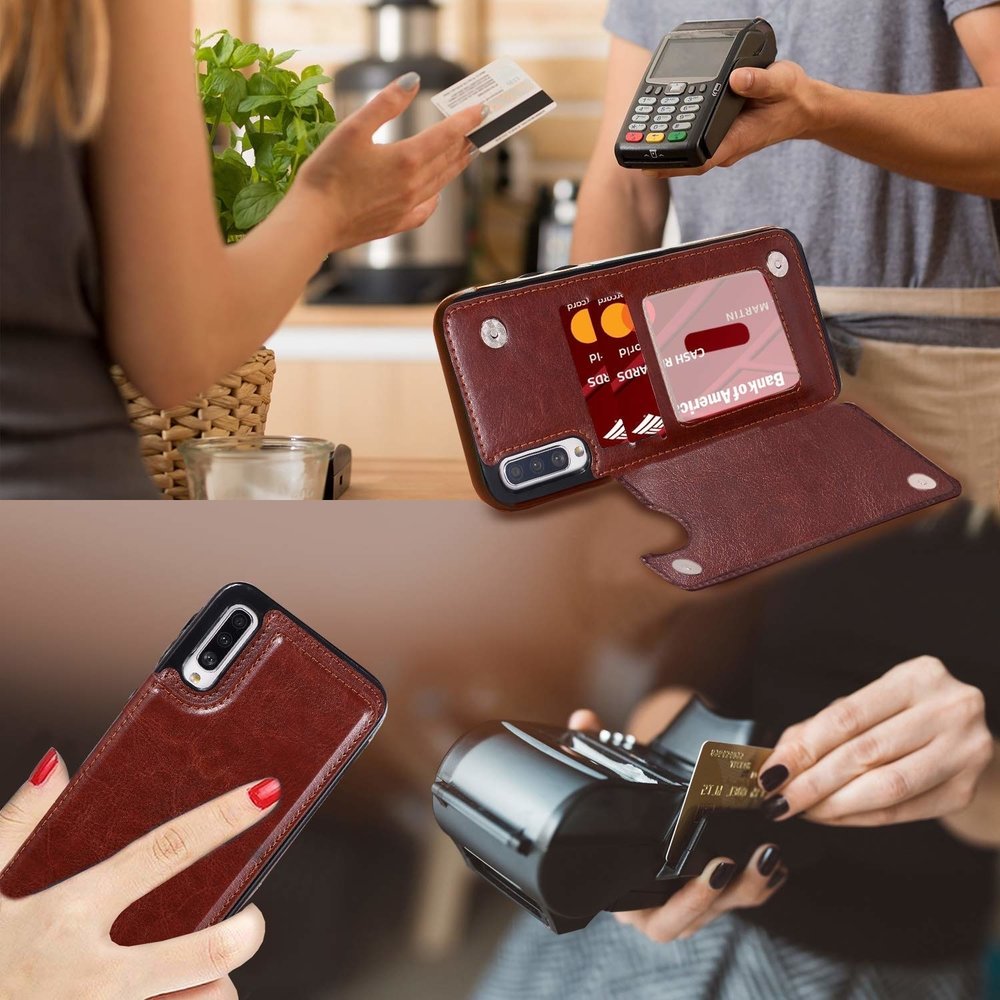 ShieldCase® ShieldCase Samsung Galaxy A50 Wallet Case (braun) ShieldCase® ShieldCase Samsung Galaxy A50 Wallet Case (braun)