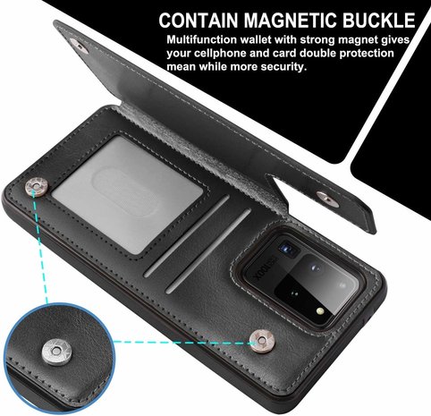 ShieldCase® ShieldCase Samsung Galaxy S20 Ultra Wallet Case (schwarz)