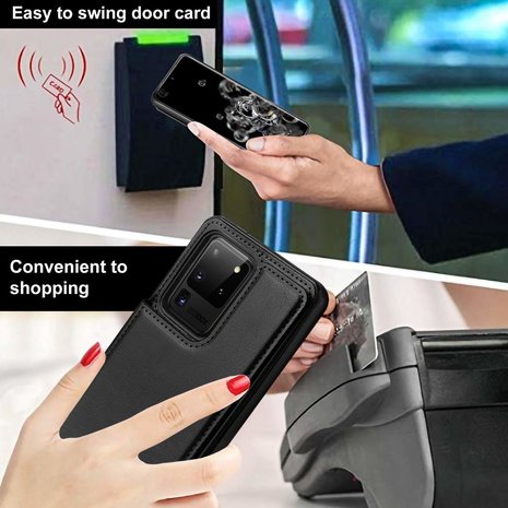 ShieldCase® ShieldCase Samsung Galaxy S20 Ultra Wallet Case (schwarz)