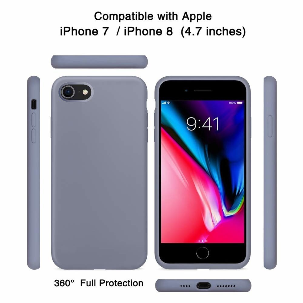 ShieldCase® ShieldCase iPhone 7 / iPhone 8 Hülle Silikon (levendelgrau) ShieldCase® ShieldCase iPhone 7 / iPhone 8 Hülle Silikon (levendelgrau)