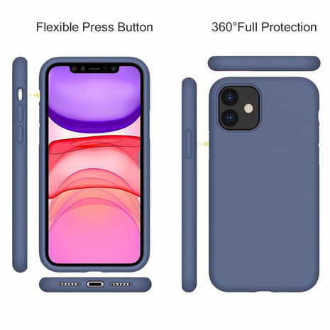 ShieldCase® ShieldCase iPhone 11 Silikon Case (lavendelgrau)