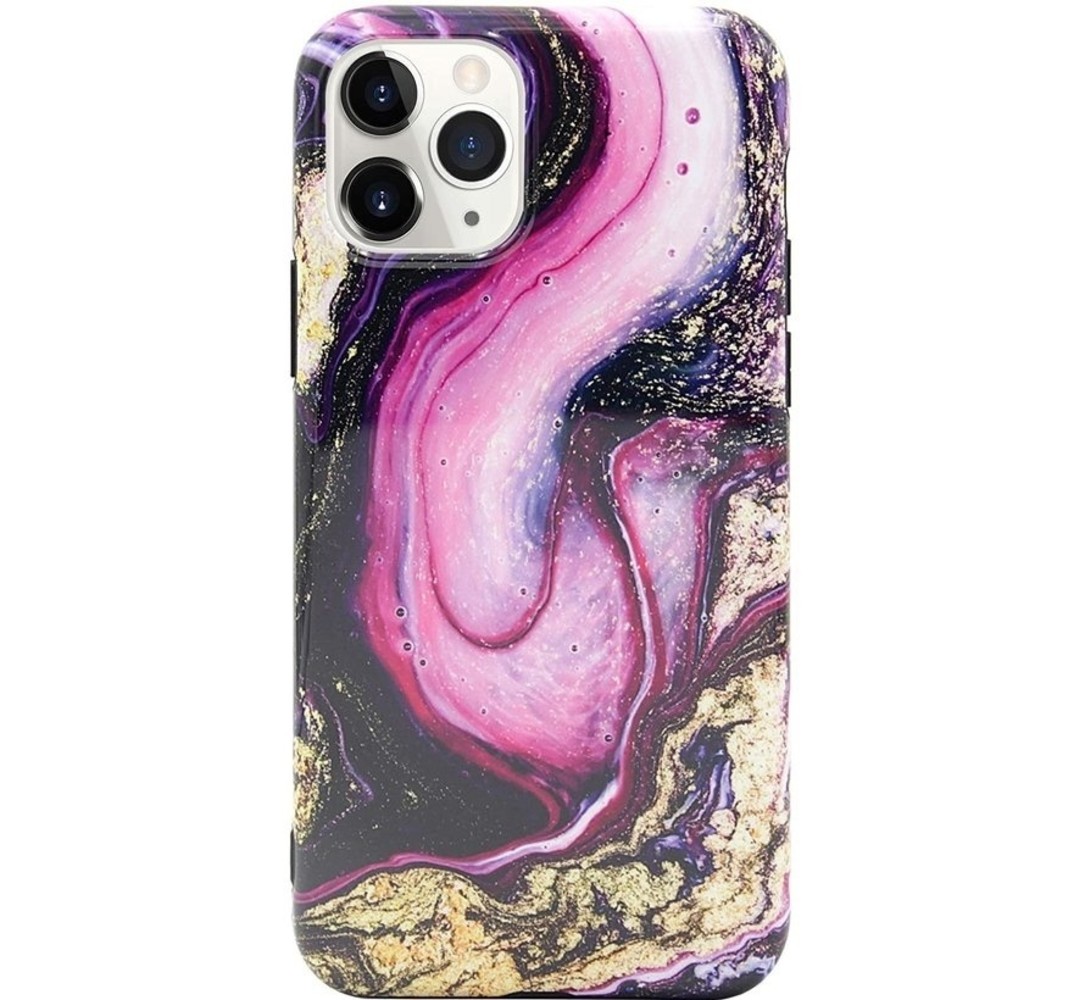 ShieldCase® ShieldCase iPhone 11 Pro Max Hülle Marmor (lila/schwarz) ShieldCase® ShieldCase iPhone 11 Pro Max Hülle Marmor (lila/schwarz)
