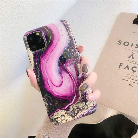 ShieldCase® ShieldCase iPhone 11 Pro Max Hülle Marmor (lila/schwarz) ShieldCase® ShieldCase iPhone 11 Pro Max Hülle Marmor (lila/schwarz)