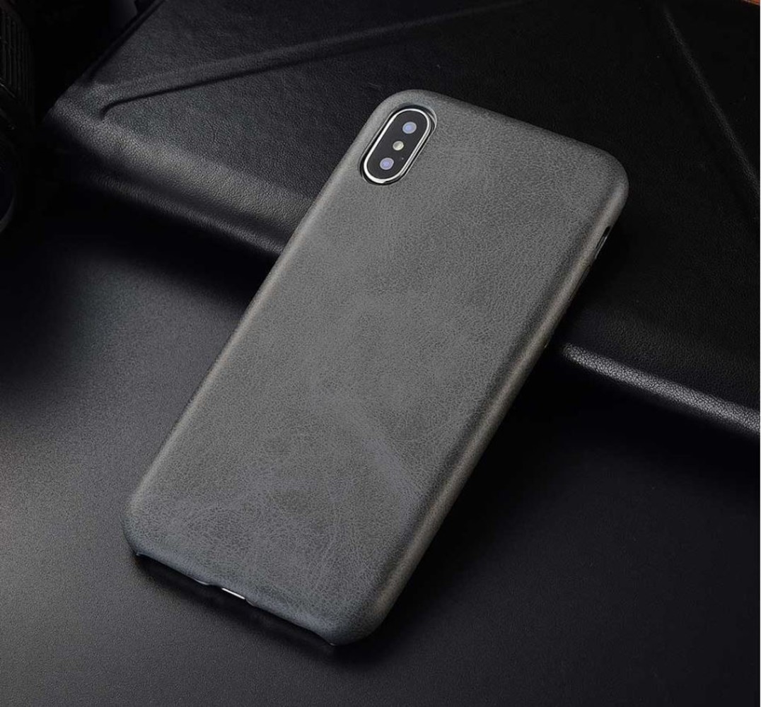 ShieldCase® Shieldcase iPhone X / Xs Hülle Leder (grau) ShieldCase® Shieldcase iPhone X / Xs Hülle Leder (grau)