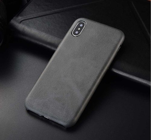 ShieldCase® Shieldcase iPhone X / Xs Hülle Leder (grau) ShieldCase® Shieldcase iPhone X / Xs Hülle Leder (grau)