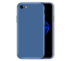 ShieldCase® Silikonhülle für iPhone 7/8 mit Kameraschutz (blau)