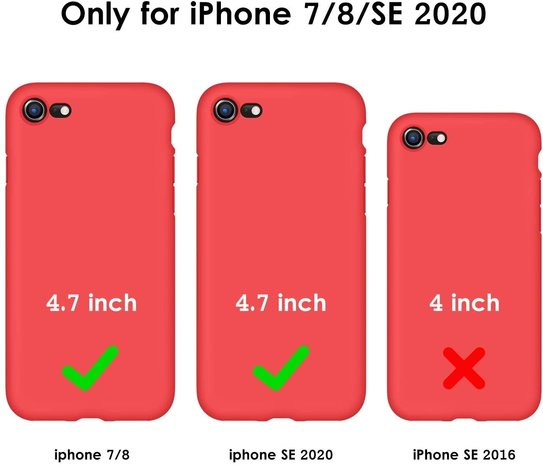 ShieldCase® Shieldcase Silikonhülle mit Kameraschutz iPhone 7/8 (rot)