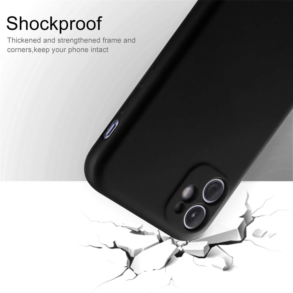 ShieldCase® Shieldcase Silikonhülle mit Kameraschutz iPhone 11 (schwarz)