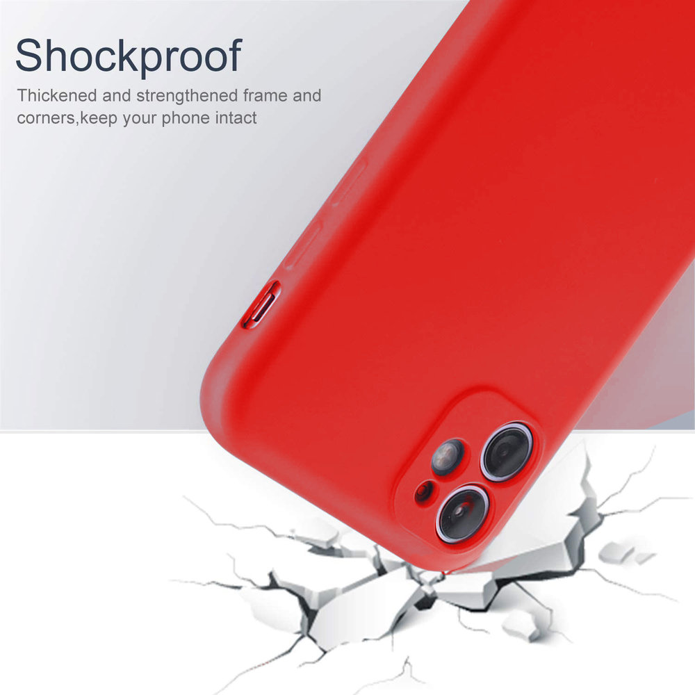 ShieldCase® Shieldcase Silikonhülle mit Kameraschutz iPhone 11 (rot)