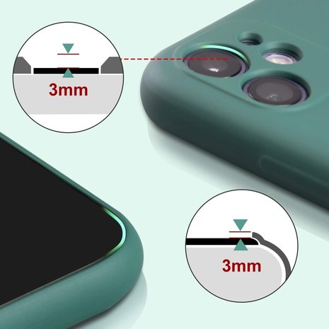ShieldCase® Shieldcase Silikonhülle mit Kameraschutz iPhone 11 (dunkelgrün) ShieldCase® Shieldcase Silikonhülle mit Kameraschutz iPhone 11 (dunkelgrün)