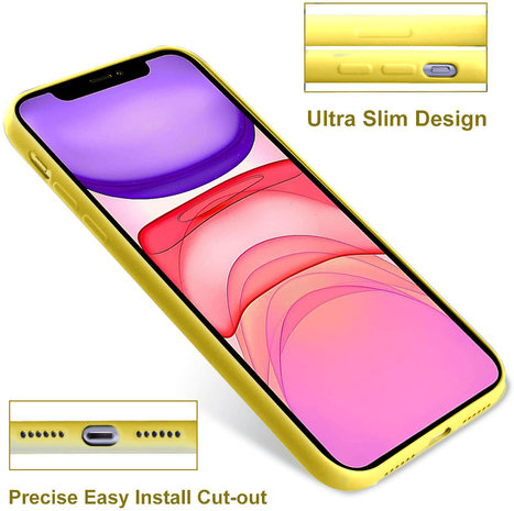 ShieldCase® Shieldcase Silikonhülle mit Kameraschutz iPhone 11 (gelb) ShieldCase® Shieldcase Silikonhülle mit Kameraschutz iPhone 11 (gelb)