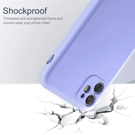 ShieldCase® Shieldcase Silikonhülle mit Kameraschutz iPhone 11 (lila)