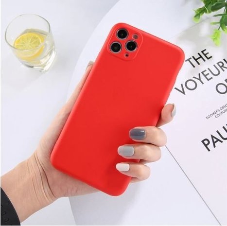 ShieldCase® Shieldcase iPhone 11 Pro Silikon Hülle mit Kameraschutz (rot) ShieldCase® Shieldcase iPhone 11 Pro Silikon Hülle mit Kameraschutz (rot)