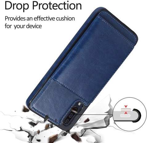 ShieldCase® ShieldCase Samsung Galaxy A50 Wallet Case (blau) ShieldCase® ShieldCase Samsung Galaxy A50 Wallet Case (blau)