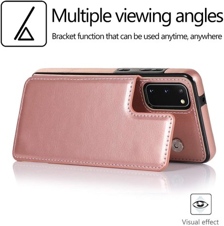 ShieldCase® ShieldCase Samsung Galaxy S20 Wallet Case (rosa) ShieldCase® ShieldCase Samsung Galaxy S20 Wallet Case (rosa)