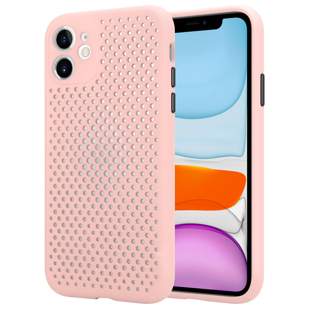 ShieldCase® Shieldcase Silikonhülle mit Löchern für iPhone 11 (rosa)