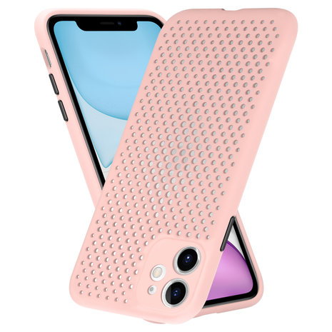 ShieldCase® Shieldcase Silikonhülle mit Löchern für iPhone 11 (rosa)