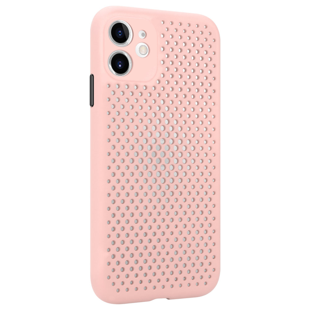 ShieldCase® Shieldcase Silikonhülle mit Löchern für iPhone 11 (rosa)