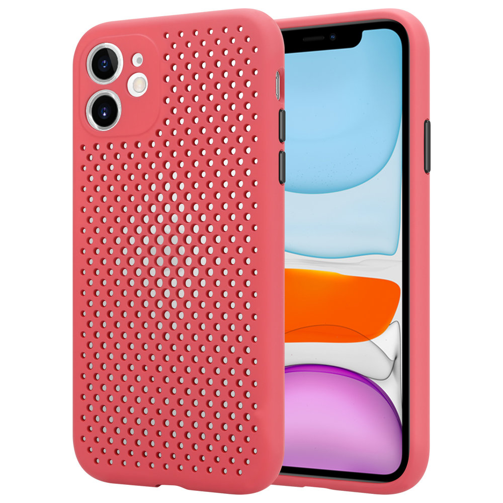ShieldCase® Shieldcase Silikonhülle mit Löchern für iPhone 11 (rot) ShieldCase® Shieldcase Silikonhülle mit Löchern für iPhone 11 (rot)
