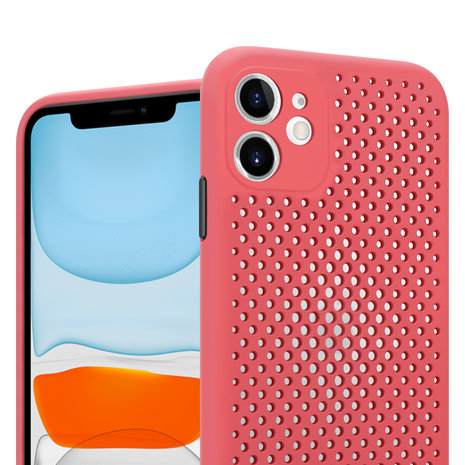 ShieldCase® Shieldcase Silikonhülle mit Löchern für iPhone 11 (rot) ShieldCase® Shieldcase Silikonhülle mit Löchern für iPhone 11 (rot)