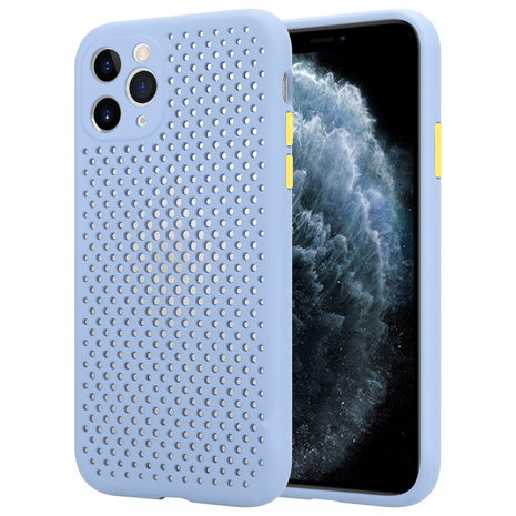 ShieldCase® Shieldcase Silikonhülle mit Löchern für iPhone 11 Pro (hellviolett)