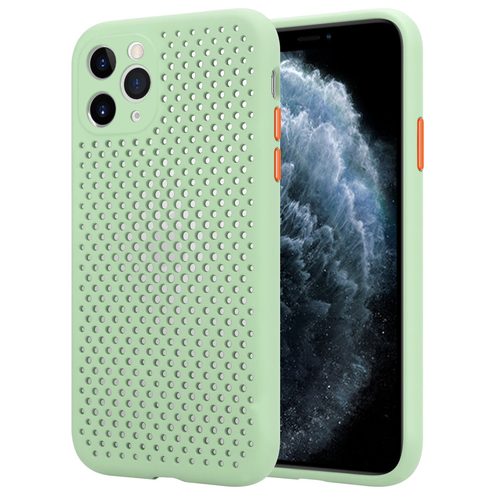 ShieldCase® Shieldcase Silikonhülle mit Löchern für iPhone 11 Pro Max (hellgrün) ShieldCase® Shieldcase Silikonhülle mit Löchern für iPhone 11 Pro Max (hellgrün)