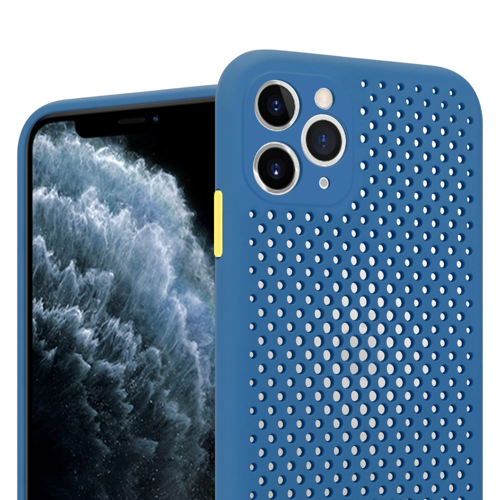 ShieldCase® Shieldcase Silikonhülle mit Löchern für iPhone 11 Pro Max (dunkelblau) ShieldCase® Shieldcase Silikonhülle mit Löchern für iPhone 11 Pro Max (dunkelblau)