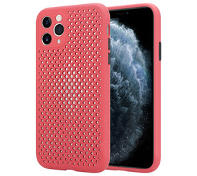 ShieldCase® Silikonhülle mit Löchern für iPhone 11 Pro Max (rot)