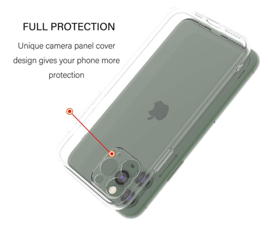 ShieldCase® Shieldcase Silikonhülle mit Kameraschutz iPhone 11 Pro Max (transparent) ShieldCase® Shieldcase Silikonhülle mit Kameraschutz iPhone 11 Pro Max (transparent)