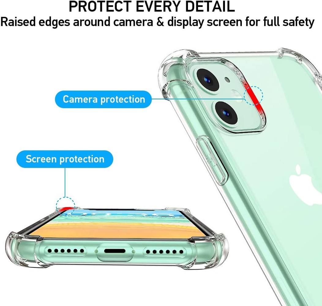 ShieldCase® ShieldCase Stoßfeste Hülle iPhone 11 (transparent)