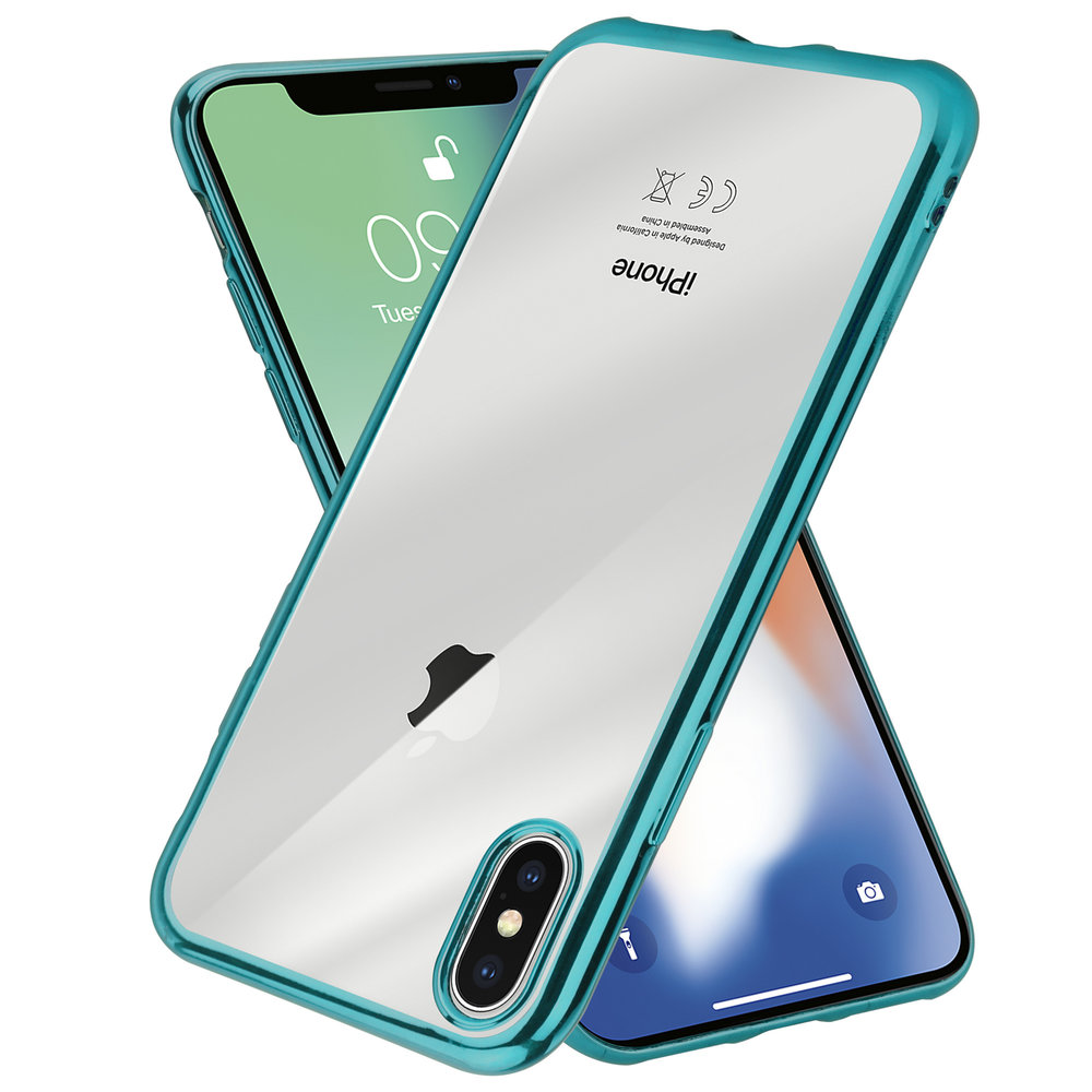 ShieldCase® ShieldCase  iPhone X / Xs Metallic Bumper Case (grün)