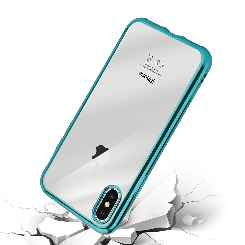 ShieldCase® ShieldCase  iPhone X / Xs Metallic Bumper Case (grün)