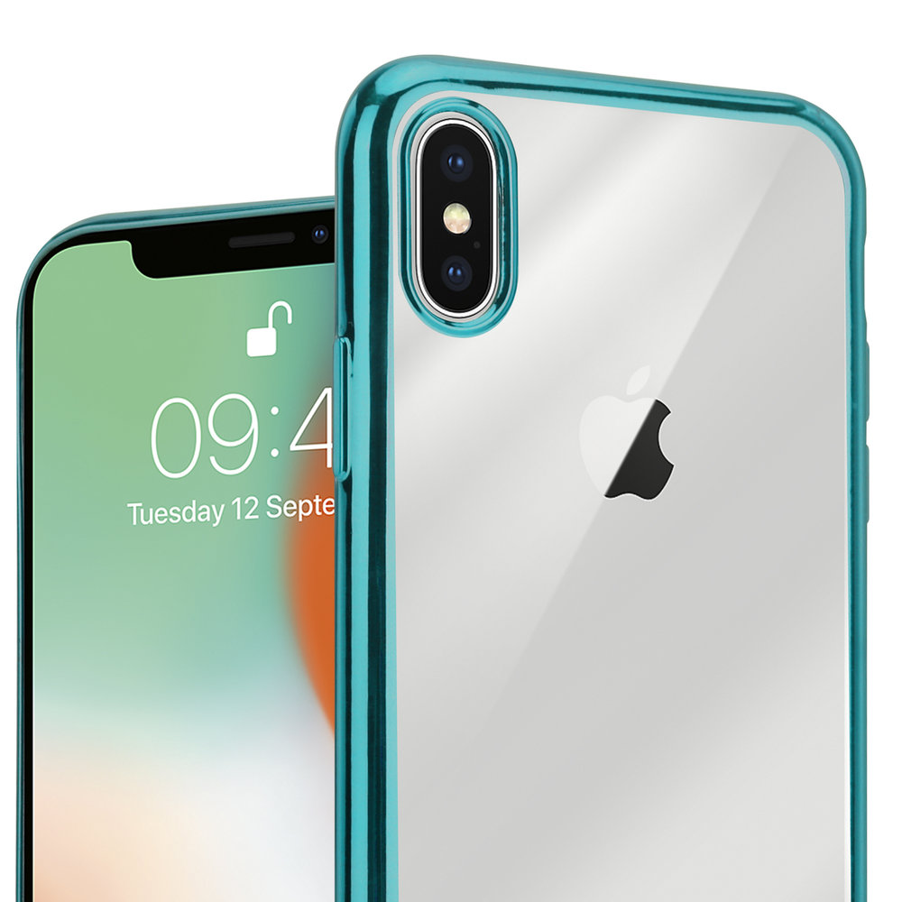 ShieldCase® ShieldCase  iPhone X / Xs Metallic Bumper Case (grün)