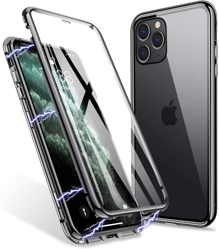 Magnet Hülle mit Glasplatte iPhone 11 Pro Max 