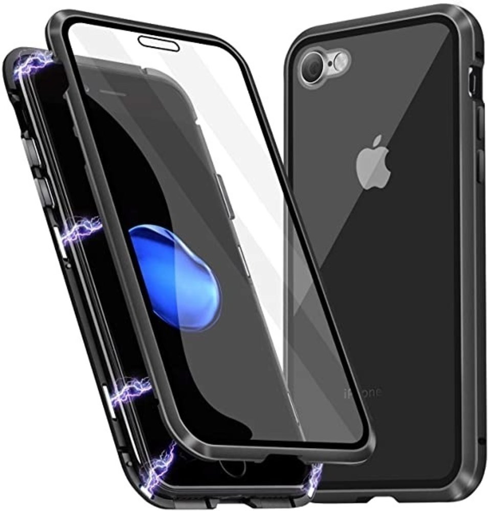 Magnet Hülle Mit Glasplatte iPhone 7 / iPhone 8 