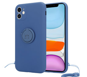 ShieldCase® iPhone 11 Silikon Hülle mit Ring (blau) ShieldCase® iPhone 11 Silikon Hülle mit Ring (blau)